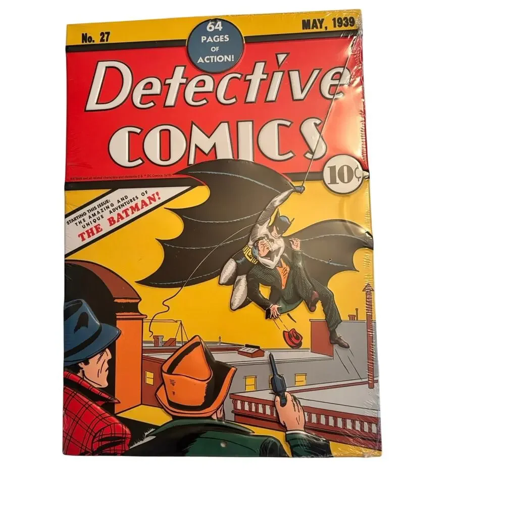Metal Tin wall hanging sign Detective Comics Batman Edition #1 1938 11x8 inch - Picture 1 of 3